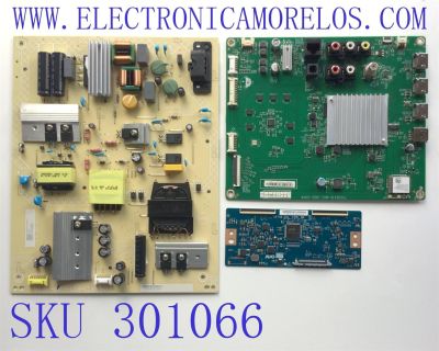 KIT DE TARJETAS PARA TV VIZIO / MAIN XKCB02K046 / 715GB410-M0C-B00-004K / FUENTE  ADTVK1820AA7 / 715GB421-P01-000-003S / T-CON 5555T32C28 / 55T32-C0L CTRL BD / 55.55T32.C28 / PANEL TPT550U1-QVN05.U REV:S57B1BB / DISPLAY T550QVN05.7 / MODELO M556-H1 LTCWC6